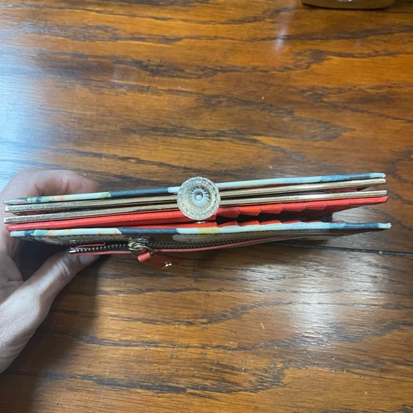 Ted Baker Womens Black Brembo Opulent Bloom Print Matinee wallet clutch London - Picture 3 of 12